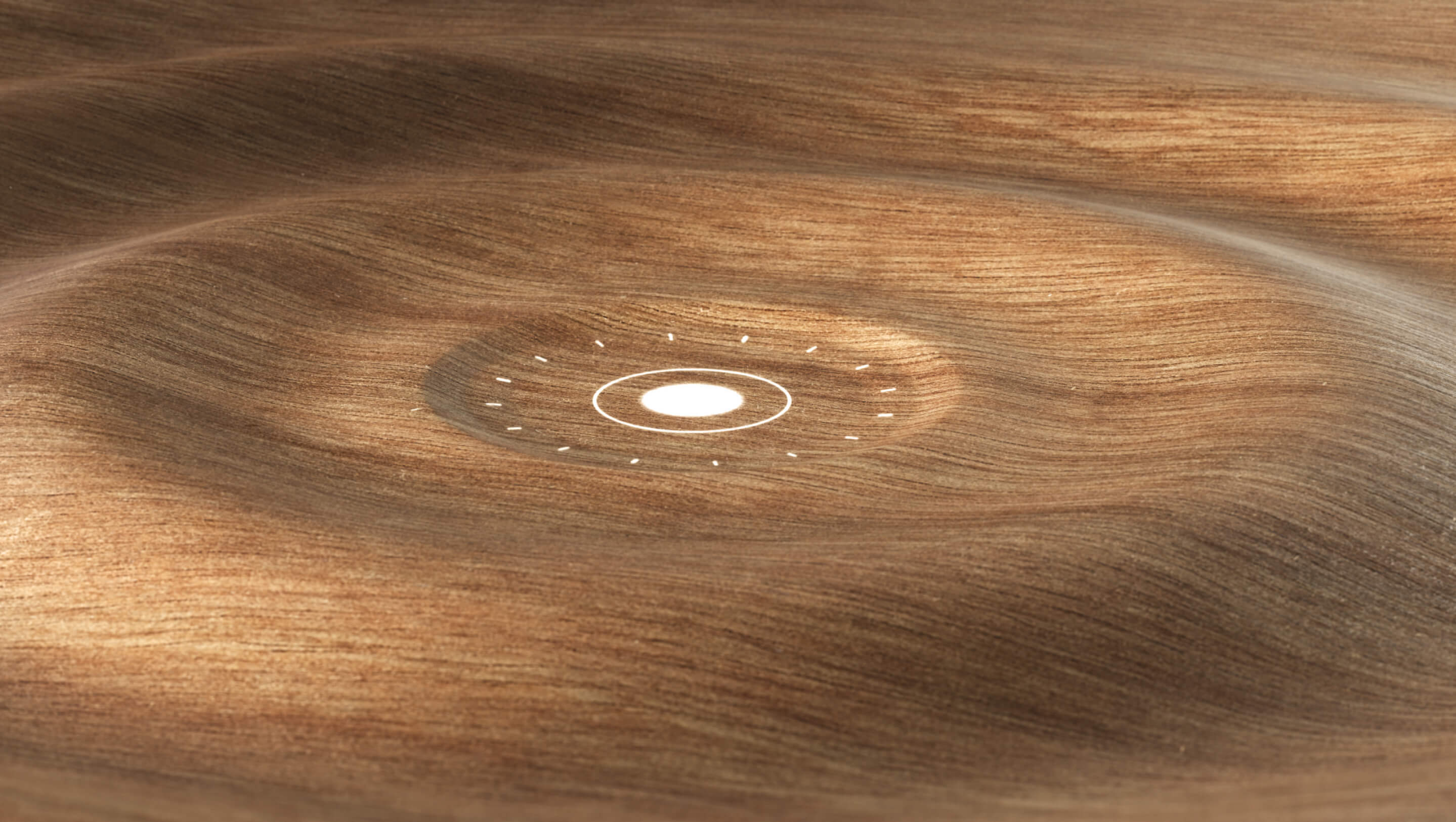 Droplet on wooden surface